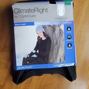Climate Right Cuddl Duds Artic Proof Base Layer To0 NEW NWT XL